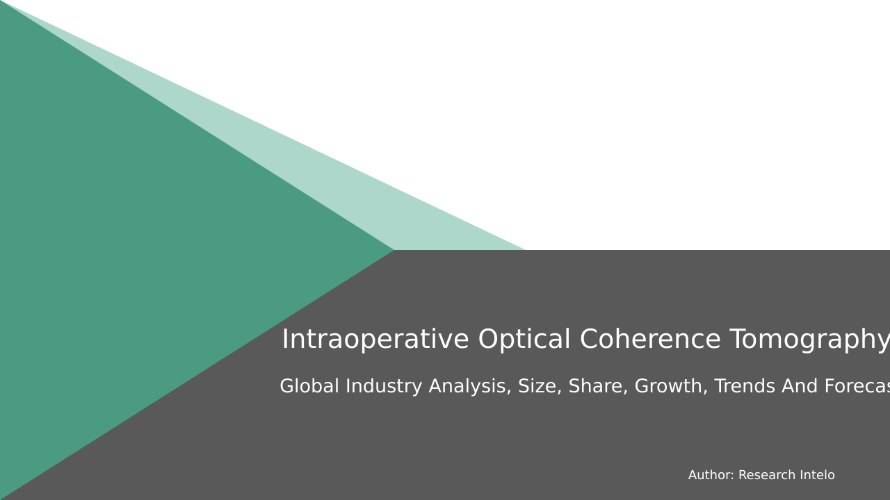 Intraoperative Optical Coherence Tomography Market Research Report 2033